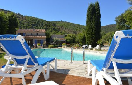 vue de la piscine Chambre d'hôtes n°G111020 Le Castellet - Alpes-de-Haute-Provence - vue de la piscine