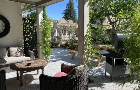 Terrasse et jardin privatif Gîte n°1425 Garde-Colombe - Hautes-Alpes - Terrasse et jardin privatif