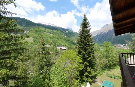 Vue du balcon sur les Ecrins Gîte n°9627 Vallouise-Pelvoux - Hautes-Alpes - Vue du balcon sur les Ecrins
