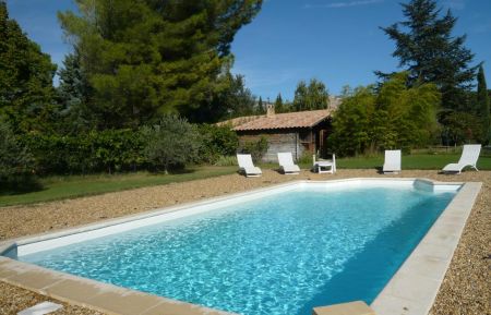 piscine et jardin Gîte n°84G928 Saumane-de-Vaucluse - Vaucluse - piscine et jardin