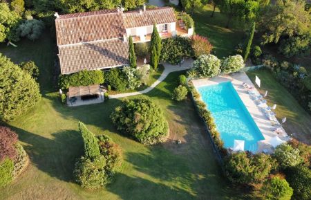 Chambre d'h&ocirc;tes n&deg;84G1426 Monteux - Vaucluse - Vue du ciel